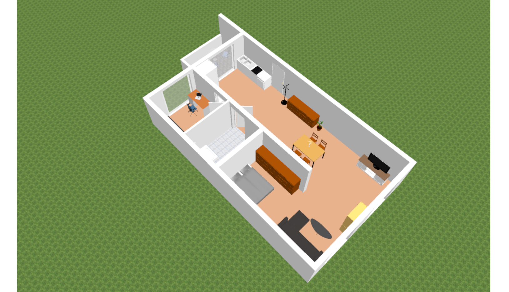 3D-Ansicht 1 Erdgeschoss