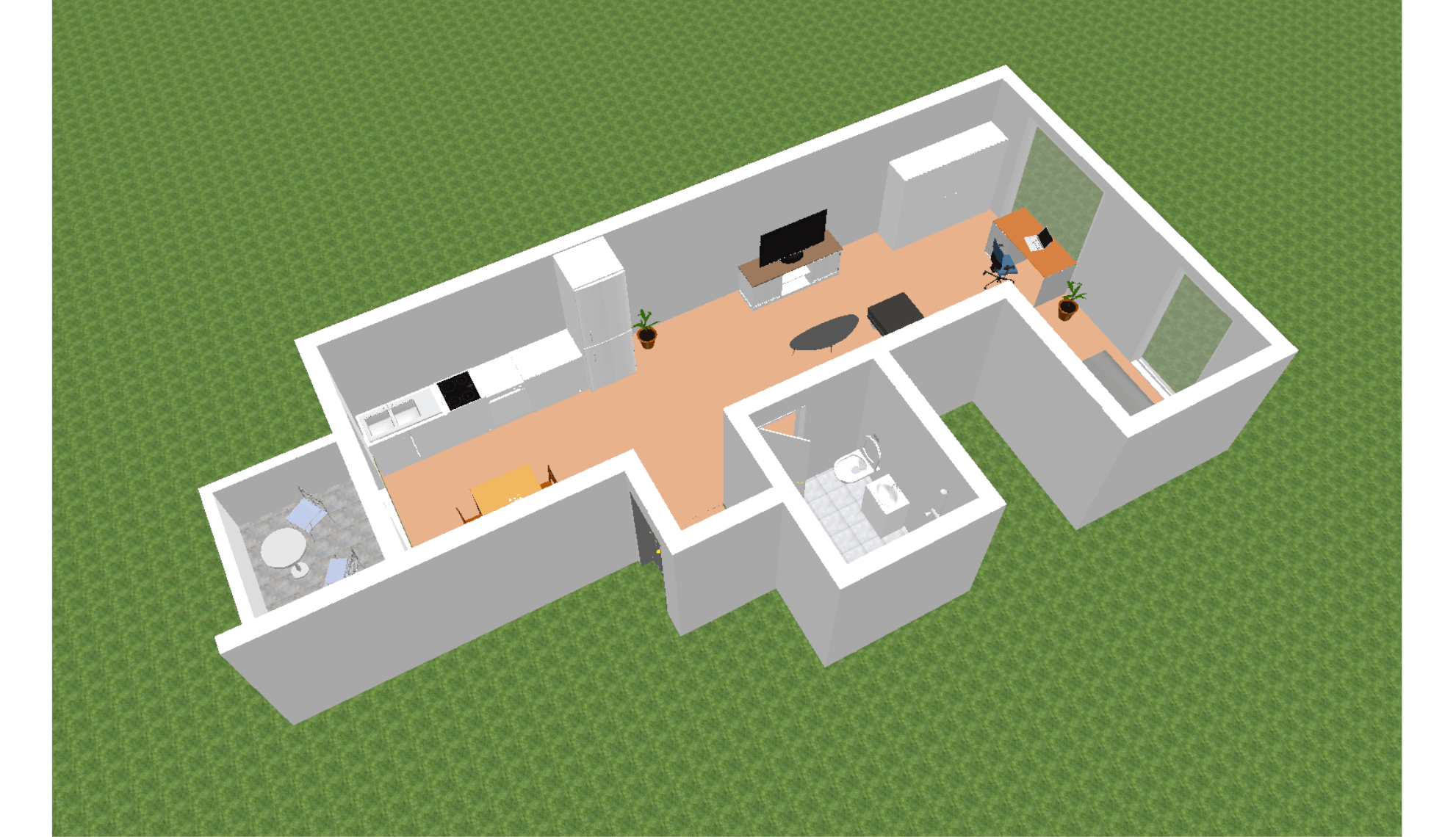 3D-Ansicht 2 1. OG links